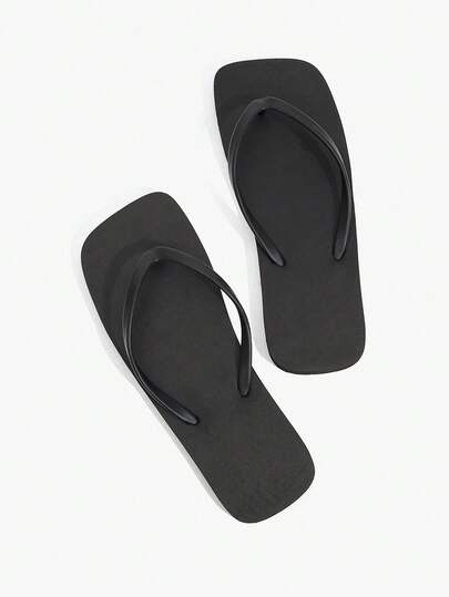Grefit Enkla enfärgade flip-flops för flickor