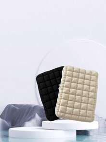 1 件简约高级云笔记本电脑包，大容量 iPad 平板电脑内胆收纳袋，11/13/15 英寸，抗震抗压，适用于笔记本电脑、平板电脑、Macbook、iPad、iPad Mini、多功能收纳袋、iPad 平板电脑保护套、返校（黑白） - 彩色 - 查看 5