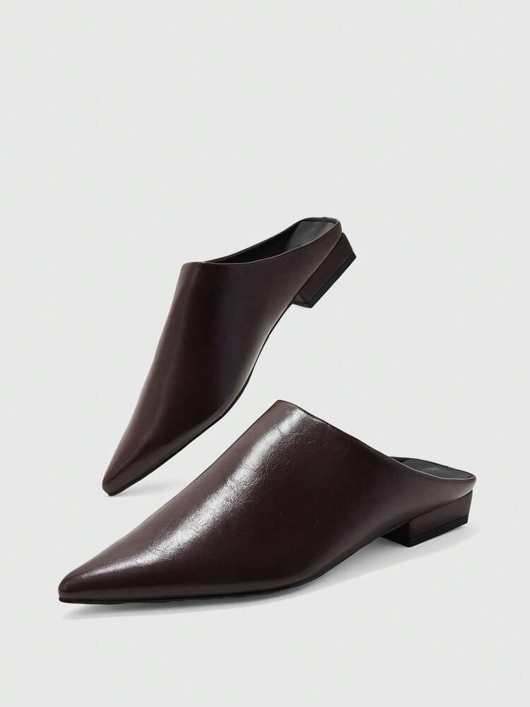 CUCCOO BIZCHIC Women Shoes Pointed Flat Shoes Classic Mule Shoes