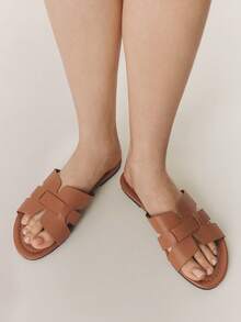 Brown leather surface