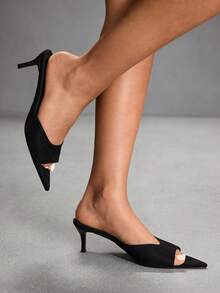 CUCCOO SZL Women's High Heeled Sandals, Suitable For Daily Wear - Black - View 6