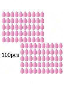 100pc Beauty Sponges, Cushion Puffs, Makeup Sponges, Face Wash Sponges, Makeup Sponges - Multicolor - View 10