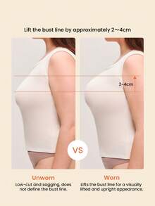 LUVLETTE Plus Invisible Skin-Friendly Sticky Self-Adhesive Anti-Sagging Shaping Lifting Breast Tape - Almond - View 2