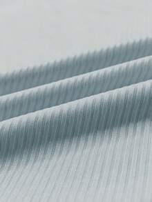 Cévolie Áo hai dây cổ vuông phối màu tương phản kiểu Pháp cổ điển, áo thun không tay dáng ôm tối giản, đa năng, gợi cảm, chất liệu vải dệt kim thêu họa tiết vỏ sò, phù hợp để đi chơi, đi làm và đi học. - Màu xanh lam - Xem 5