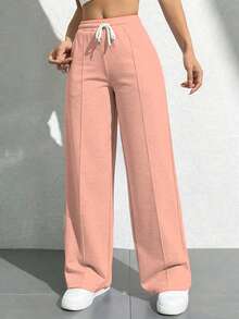 Women Sweatpants - Baby Pink - View 3