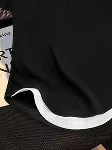 Resyla U-Neck Short Sleeve T-Shirt, New Spring/Summer 2 In 1 Design - Multicolor - View 4