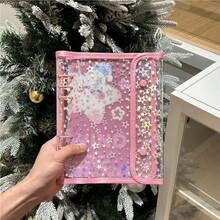 1pc Fashionable Star Printed 6-Ring A5 PVC Zipper Binder Planner, Album For Idol Photo Card & Collection,Back To School,School Supplies - Multicolor - - View 13