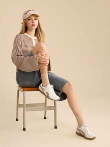 CUCCOO EASI Women's Flat-Bottomed Casual Versatile Sports Training Shoes - Khaki - View 10