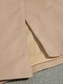 Aveloria Modichic Fashionable Versatile Linen-Look Hollow Design Blouse, European And American Style, Autumn/Winter - Beige - View 7