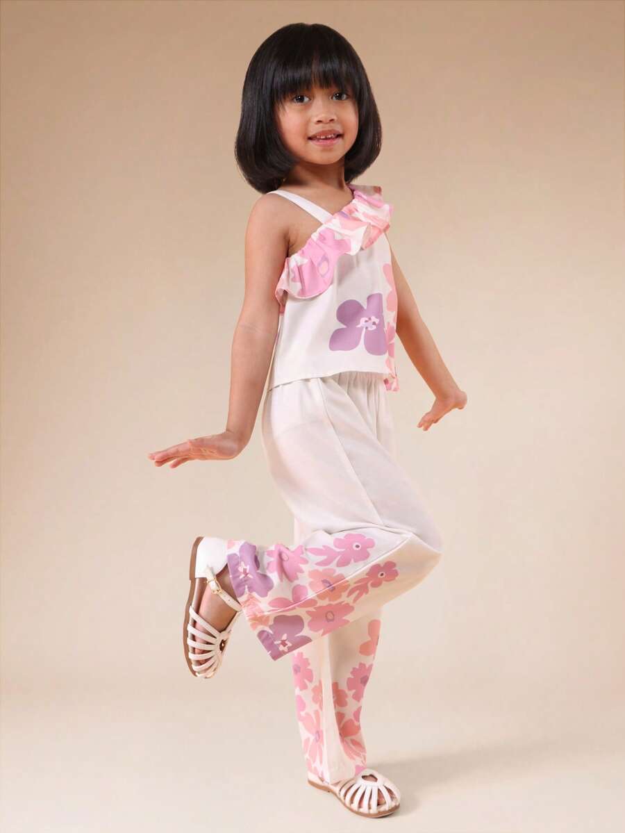 SUMWON Young Girls Tank Top Co-Ords - Multicolor - View 1