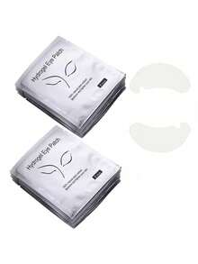 50 Cặp Miếng Dán Mắt Dùng Cho Nối Mi, Miếng Dán Gel Mi Bằng Vải Không Dệt Dùng Cho Trang Điểm Mắt Làm Đẹp - Bạc - Xem 1