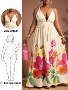 Truni 大码女式印花深V领露背长裙,适合夏季度假和海滩穿着,休闲连衣裙,生日装,度假风,海滩假日,波西米亚风生日度假夏季连衣裙,春夏节日女式沙滩裙,优雅长裙,度假印花吊带裙,大码沙滩裙,曲线身材夏季连衣裙,大码度假休闲装,夏威夷风连衣裙,大码夏季印花长裙,适合梨形和三角形身材的大码度假连衣裙,大码度假装,大码夏季连衣裙,大码吊带裙,热带度假装,大码夏季连衣裙,大码度假装,度假装,女式连衣裙,大码女式夏季装,女式度假装,女式春季连衣裙,女式夏季连衣裙,女式夏季连衣裙 - 彩色 - 查看 8