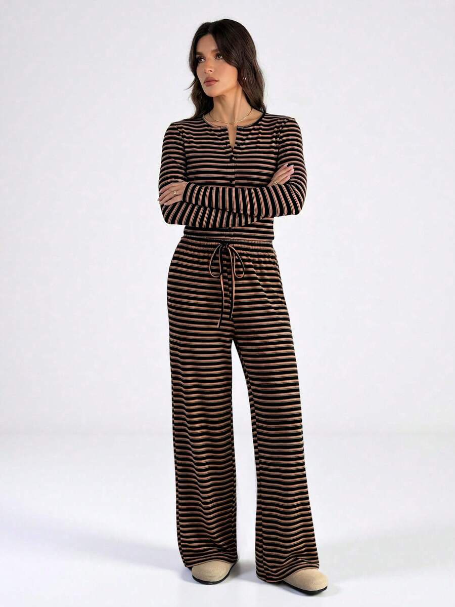 SHEIN Tall Bộ 2 món - Áo hoodie tay raglan màu đen dáng rộng có lớp lót giữ nhiệt và quần thể thao ống rộng.