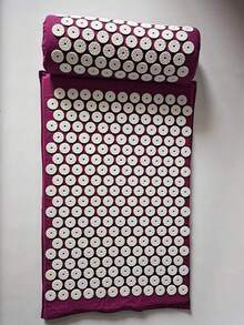 指压垫和枕头套装，单独购买垫子不含枕头，颈背肌肉按摩枕，肌肉放松，缓解坐骨神经痛和冥想瑜伽垫指压垫，穴位按摩枕，缓解颈背疼痛，放松肌肉，舒缓压力，男女皆宜。 - 彩色 - 查看 12