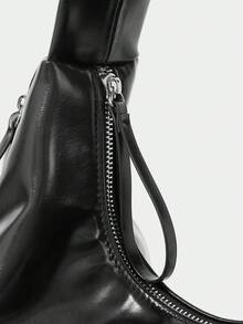 SHECARRY Bolso de hombro versátil y de moda para mujer, adecuado para el uso diario, viajes, compras y paseos - Negro - Ver 6