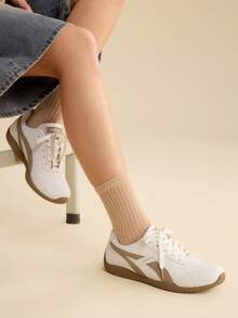 CUCCOO EASI Women's Flat-Bottomed Casual Versatile Sports Training Shoes - Khaki - View 8