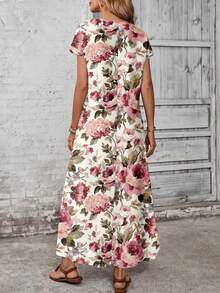 EMERY ROSE Casual Minimalist Versatile Pattern Women's Dress, Spring/Summer - Multicolor - View 2