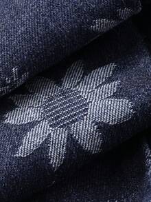Dazy Kids Setelan Musim Panas untuk Anak Perempuan: Rompi Denim Gelap Tanpa Lengan dan Celana Jeans Longgar Berpotongan Lebar - Biru - View 7