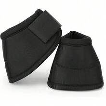 (Sold In Pairs) Professional Nylon Horse Care Boots, Black Horse Boots, Prevent Excessive Injury, Easy To Put On And Care For - Black and White - View 6