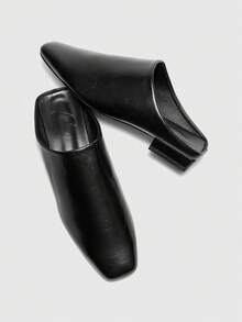 CUCCOO BIZCHIC Women Solid Casual Classic Mules - Black - View 5