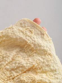 Sweetra 女士春夏度假风黄色提花蝴蝶结腰部荷叶边下摆短袖衬衫 - 黃色 - 查看 3