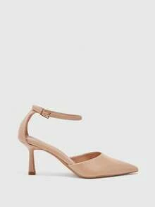 CUCCOO BIZCHIC Elegantes y de moda, zapatos de tacón alto con punta afilada y hebilla - Albaricoque - Ver 4