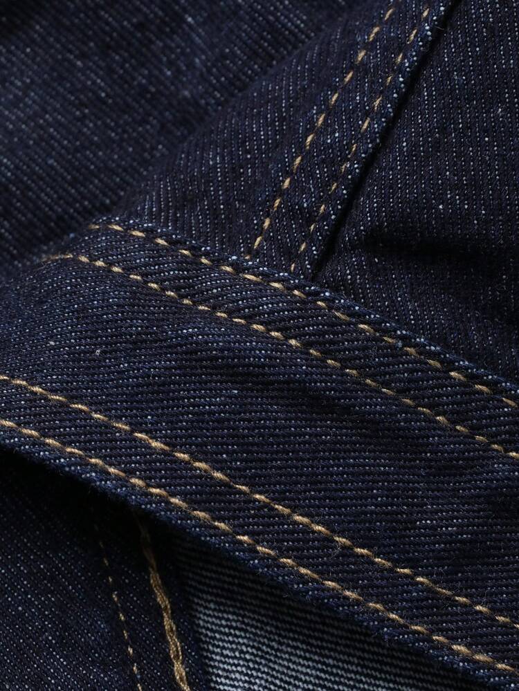 Young Boys' Solid Color Long Sleeve Denim Jacket