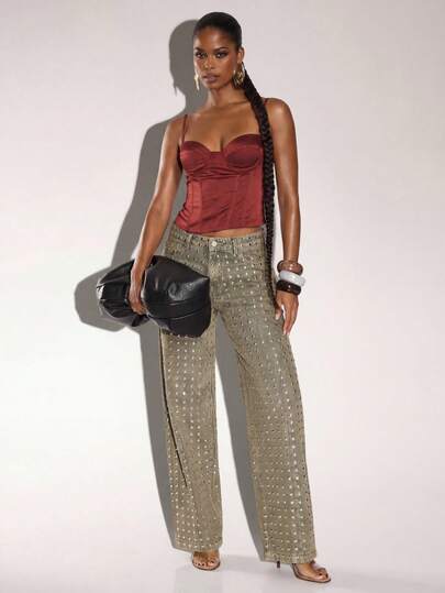 Normani Spring Summer Concert Outfits For Women Going Out Outfits Casual 2000s Y2k 90S Club Vintage Rave Outfits Festival Old Money Streetwear Easter St Patrick's Day Women Party Beach Wedding  Going Out Graduation Elegant Vacation Casual Festival Formal Designer Jeans