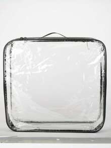 3/2 Packs Transparent Storage Bags Multi-Use Handheld Organizer For Clothes, Bed Sheets, Underwear, Yarn & Travel. Clear Plastic Tote. - Multicolor - View 6