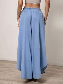 Sunnyshic Jeans de pierna ancha con cintura elástica - Lavado ligero - Ver 7