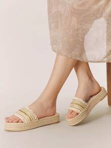 Styleloop 女士平底凉鞋 - 黃色 - 查看 5