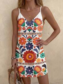 Sylviya Váy ngắn họa tiết hoa giản dị dành cho nữ phù hợp cho mùa xuân và mùa hè - Nhiều màu - Xem 5