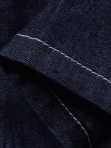 DAZY Young Boy Casual Short Sleeve Shirt And Denim Pants Set - Blue - View 8