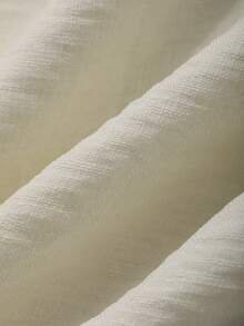 女士V领撞色拼接印花吊带连衣裙，度假休闲风夏日波西米亚风连衣裙 - 白色 - 查看 7