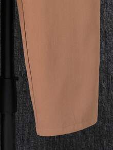 SHEIN Tween Boy 2pcs Outfit - Gentleman Striped Shirt And Pants Set, Kids Winter Coat, Tween Boy Long Sleeve Shirt, Christmas Sweatshirt And Pants, Tween Boy Winter Jacket, Long Sleeve Blouse - Blue - View 3