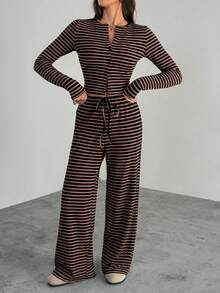 SHEIN Tall Bộ 2 món - Áo hoodie tay raglan màu đen dáng rộng có lớp lót giữ nhiệt và quần thể thao ống rộng. - màu đen - Xem 7