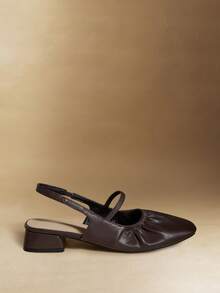 Rosivie Soft Sole Comfortable French Temperament Closed Toe Thick Heel With Women's Shoes Korean Fashion Summer Fashion Sandals Women - Brown - View 2