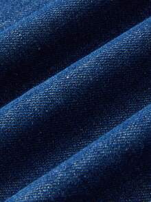 GlowEve Women's Drawstring Waist Pocket Casual Versatile Daily Wear Wide Leg Jeans - Blue - View 6