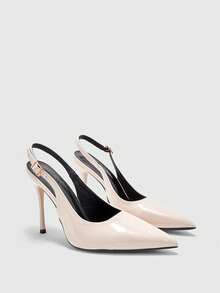 CUCCOO BIZCHIC 女士时尚优雅尖头高跟鞋 - 杏色 - 查看 2