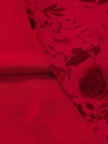 Calvornis 男士印花翻领单排扣休闲日常长袖衬衫 - 紅色 - 查看 4