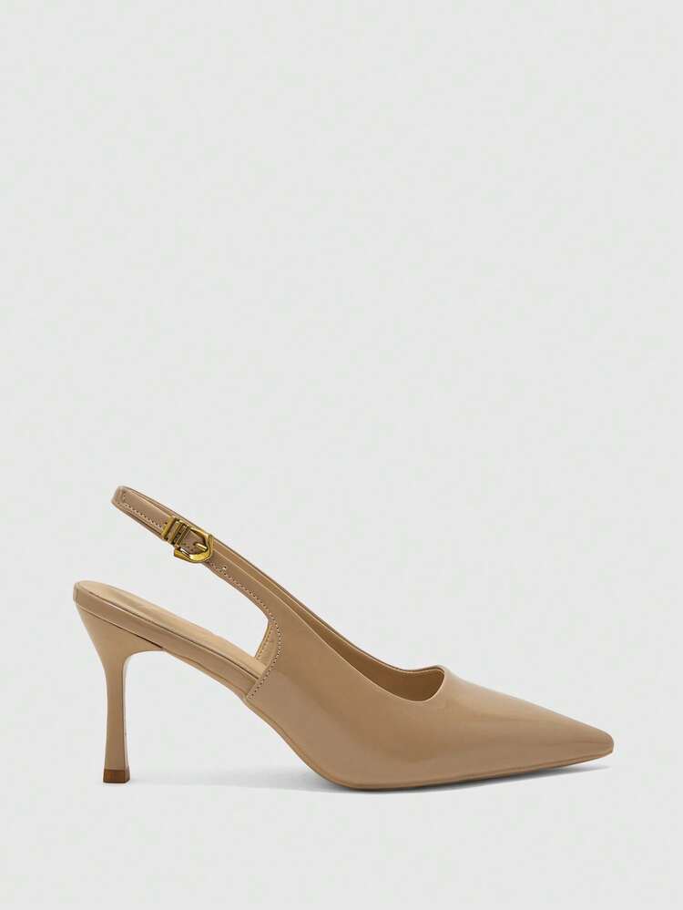 CUCCOO BIZCHIC Women Shoes Women's Pointed Stiletto Apricot Simple And Fashionable Women's High-Heeled Shoes After Daily Commuting Spring Shoes