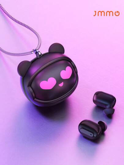 JMMO Wireless Earphones Fun With Changeable Faces Stress Relief,Tereo Sound High Quality, Smart Noise Canceling, Type-C For IOS & Android, And Laptops For Working From Home