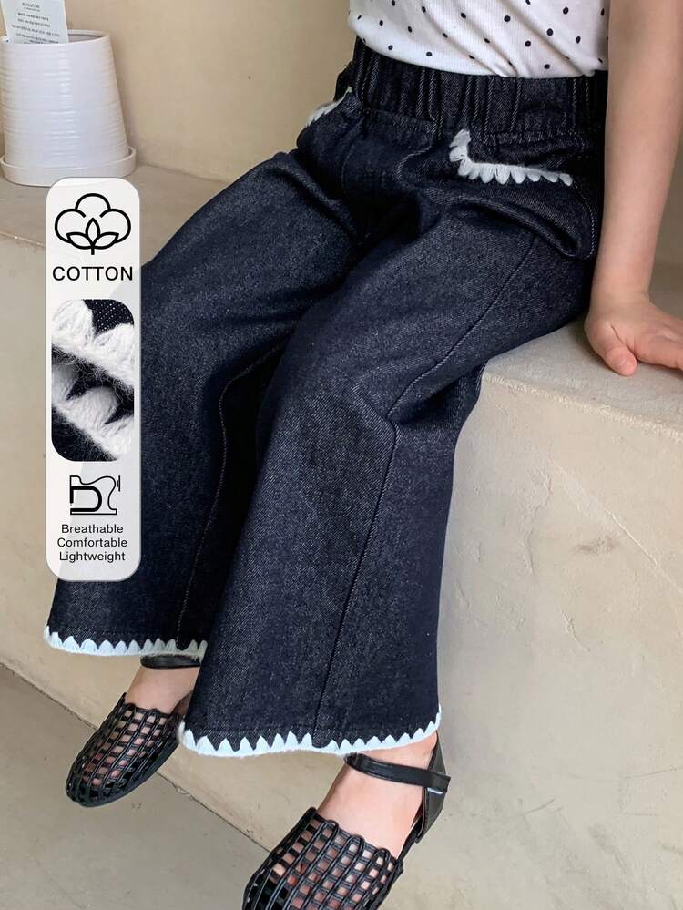 Young Girls Wide Leg Jeans