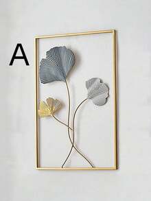 3件套金色金属箔墙饰 3D彩绘艺术悬挂雕塑 家居装饰 适用于客厅卧室 现代室内设计 乔迁礼物 结婚纪念日 节日派对 - 彩色 - 查看 6