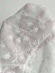 Rafferiza Women's V-Neck Lace Patchwork Vacation Blouse - White - View 6