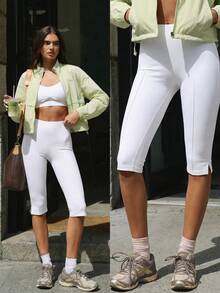 Fluxe Quần legging yoga Bermuda cạp chun màu trơn cho nữ, Trang phục mùa hè, Quần áo mùa hè, Trang phục mùa hè cho nữ, Quần áo mùa xuân, Trang phục mùa xuân, Quần áo mùa xuân cho nữ, Lễ Phục Sinh, Trang phục lễ hội cho nữ, Trang phục dự tiệc, Trang phục đi biển cho nữ, Trang phục đi biển, Trang phục đi chơi, Trang phục sinh nhật cho nữ, Trang phục nghỉ mát cho nữ, Trang phục nghỉ hè, Trang phục nghỉ mát biển cho nữ, Trang phục thường ngày cho nữ, Đồ thể thao nữ, Quần nỉ, Quần short đi biển, Quần nỉ, Quần trắng - trắng - Xem 4