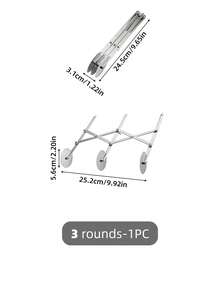 Stainless Steel Pizza Cutter, Adjustable Thickness, Multi-Functional For Noodles, Dough, Pastries - Silver - View 11