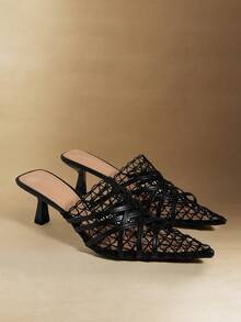 Rosivie Women Heeled Sandals - Black - View 2