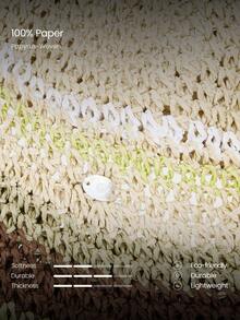 GLOWMODE Papyrus Woven Sunny Vibes Lightweight Breathable Sun Hat Daily Casual Outdoors Holiday Vacation Beach Wear - Apricot - View 5