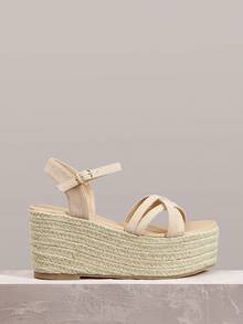 Styleloop Women Platforms & Wedge Sandals - Apricot - View 1